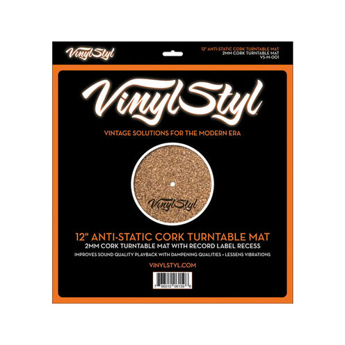 Vinyl Styl 12 Inch Anti Static Cork Turntable Mat
