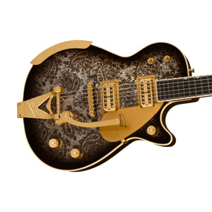 Gretsch G6134TG Limited Edition Paisley Penguin Electric Guitar w/String-Thru Bigsby, Black Paisley