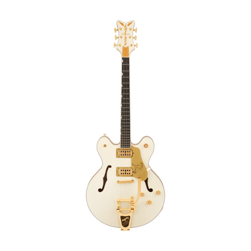 Gretsch Falcon Center Block LTD Double-Cut w/String-Thru Bigsby Electric Guitar, Vintage White