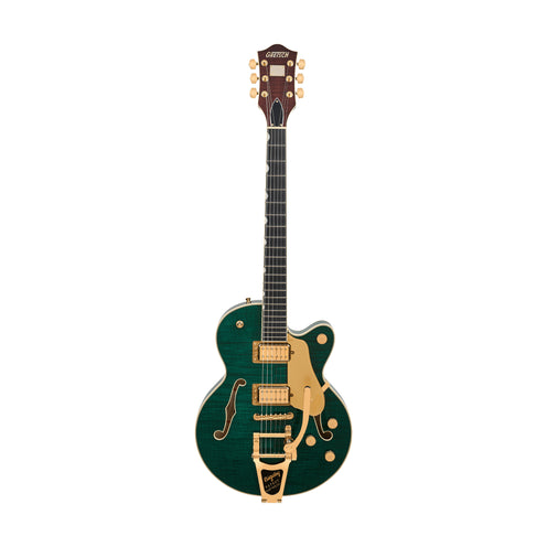 Gretsch Broadkaster Jr. LX Figured Center Block w/String-Thru Bigsby & Gold Hardware, Tropic Aura