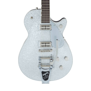 Gretsch G6129T Players Edition Jet FT Electric Guitar w/Bigsby, RW FB, Silver Sparkle