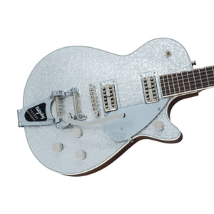 Gretsch G6129T Players Edition Jet FT Electric Guitar w/Bigsby, RW FB, Silver Sparkle