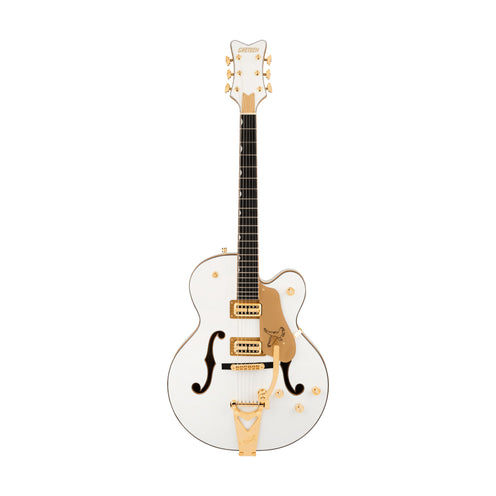 Gretsch Synchromatic Falcon Hollow Body Single-Cut w/Bigsby Electric Guitar, Snowcrest White