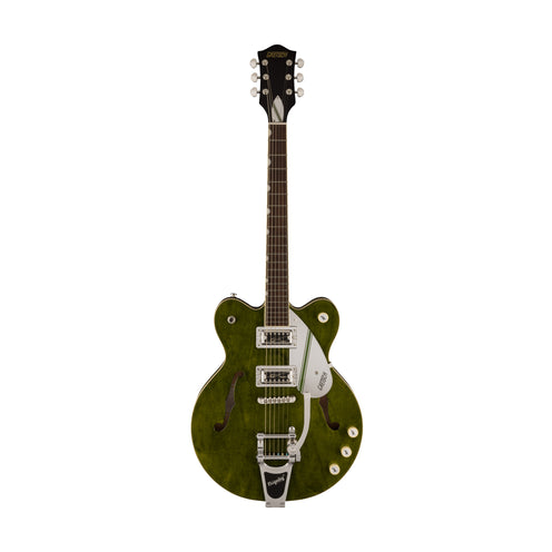 Gretsch G2604T Limited Edition Streamliner Rally II Center Block w/ Bigsby Electric Guitar, Laurel FB, Rally Green