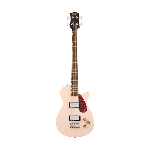 Gretsch Streamliner Jet Club Bass Single-Cut Guitar, Laurel FB, Shell Pink