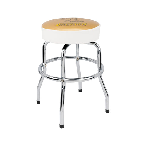 Gretsch 24Inch Falcon Barstool, White/Gold