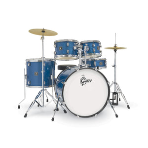Gretsch RGE625BS Renegade 5-Piece Drum Kit w/Hardware+Cymbals(13H+15CR), Blue Sparkle