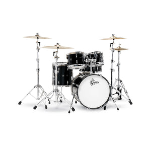 Gretsch RN2-E605-PB Renown Maple 5-Piece Drum Shell Kit Set (20inch Bass), Piano Black