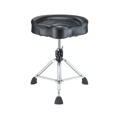 Gibraltar 9808SS-BK Stitched Saddle Drum Throne, Black
