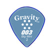 Gravity 003 Big Mini Jazz 2.0mm Guitar Pick w/Multi Grip, Master Blue