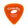 Gravity Classic Standard 3mm Guitar Pick w/Elipse-hole Grip, Orange
