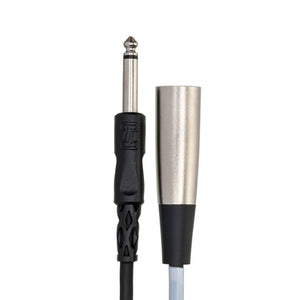 Hosa PXM-110 10 FT 1/4 inch TS Male to XLR Male Unbalanced Interconnect Cable