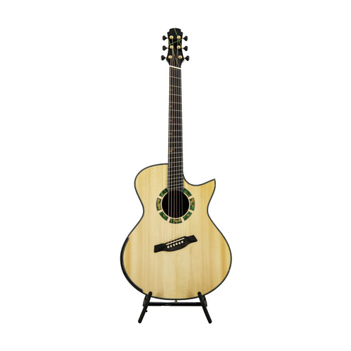 Hozen Blue Label Medium Jumbo Solid Mexican Granadillo Acoustic Guitar