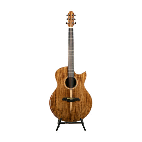 Hozen Black Label Small Jumbo Pacific Koa Acoustic Guitar