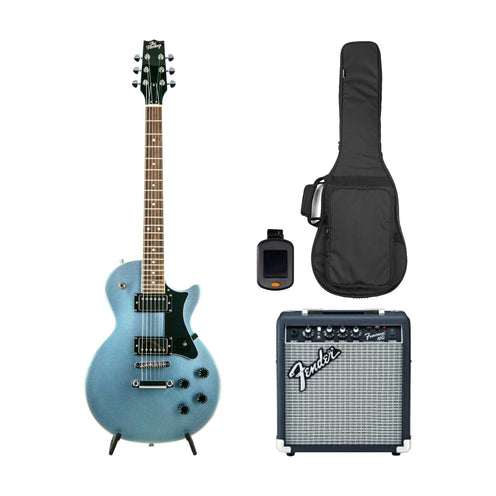 Heritage Ascent Collection H-150 Electric Guitar Bundle, Pelham Blue (SG)