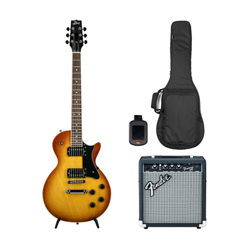 Heritage Ascent Collection H-150 Electric Guitar Bundle, Lemon Burst (SG)