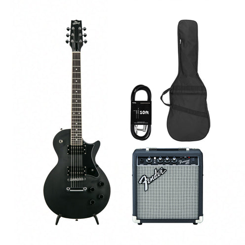 Heritage Ascent Collection H-150 Electric Guitar, Matte Charcoal w/ Fender Frontman 10G Bundle