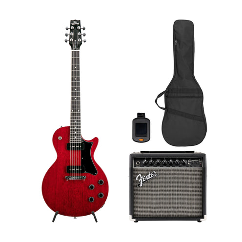 Heritage Ascent+ Collection H-137 Electric Guitar Bundle, Cherry