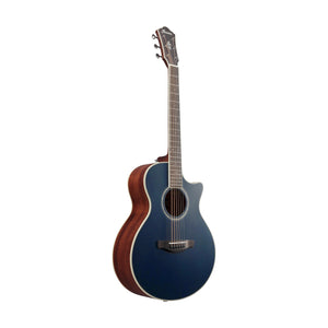 Ibanez AE200JR-DBF Acoustic Guitar w/Gig Bag, Dark Tide Blue Flat