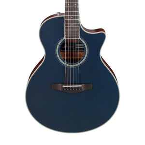 Ibanez AE200JR-DBF Acoustic Guitar w/Gig Bag, Dark Tide Blue Flat