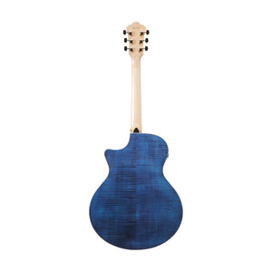 Ibanez AE390-NTA Acoustic Guitar w/Natural High Gloss Top, Aqua Blue High Gloss Back & sides
