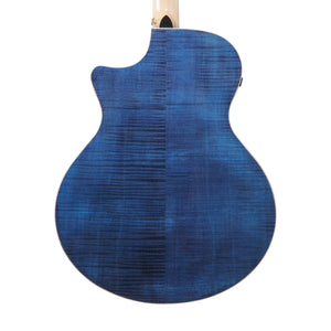Ibanez AE390-NTA Acoustic Guitar w/Natural High Gloss Top, Aqua Blue High Gloss Back & sides