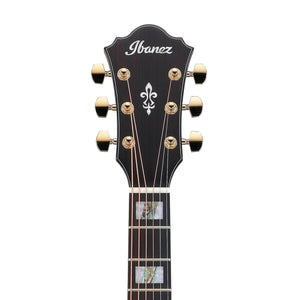 Ibanez AE390-NTA Acoustic Guitar w/Natural High Gloss Top, Aqua Blue High Gloss Back & sides