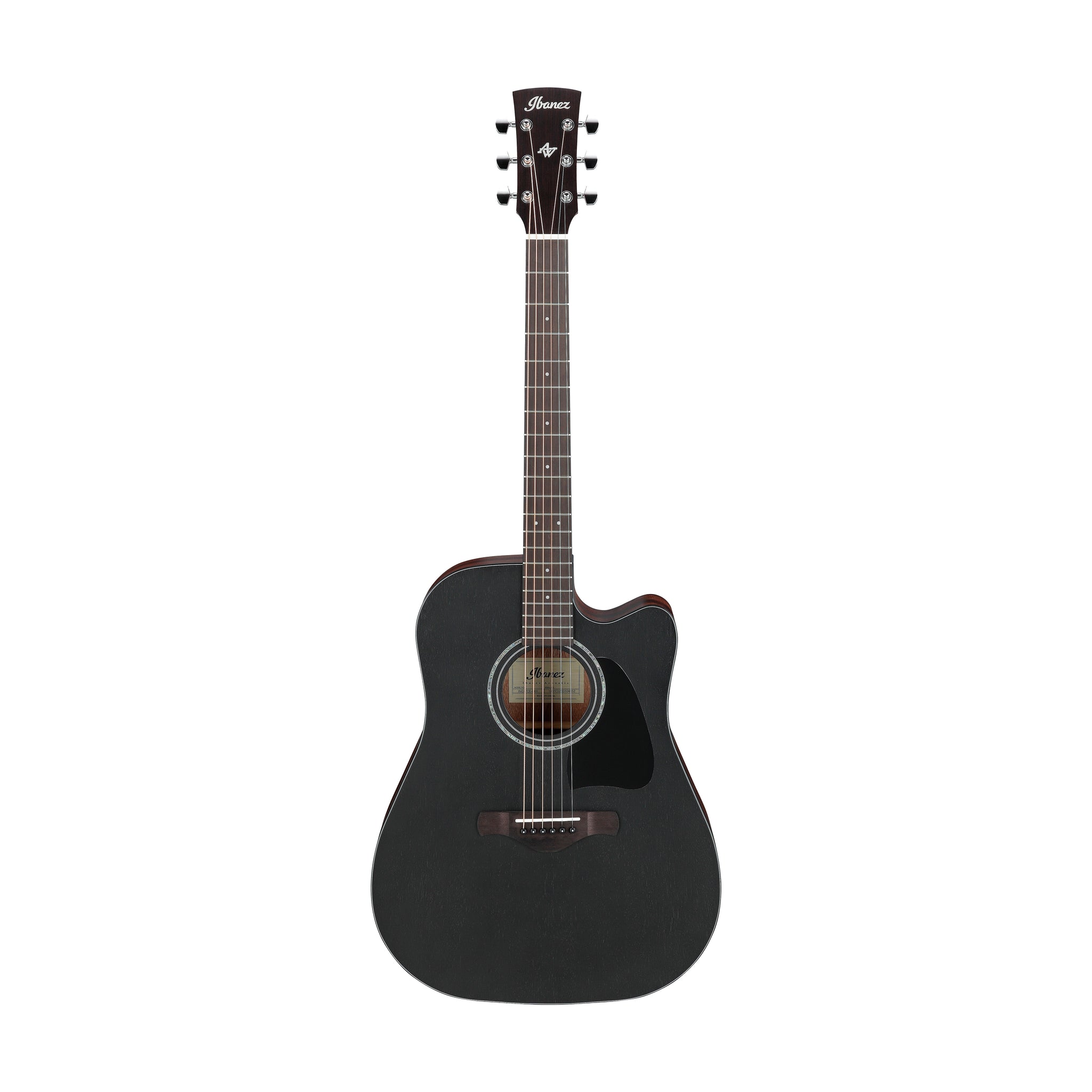 Ibanez Artwood AW247CE-WKH Acoustic Guitar, Weathered Black Open Pore
