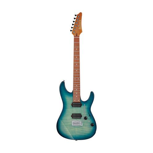 Ibanez AZ24S1F-TXB Electric Guitar, Transparent Turquoise Burst