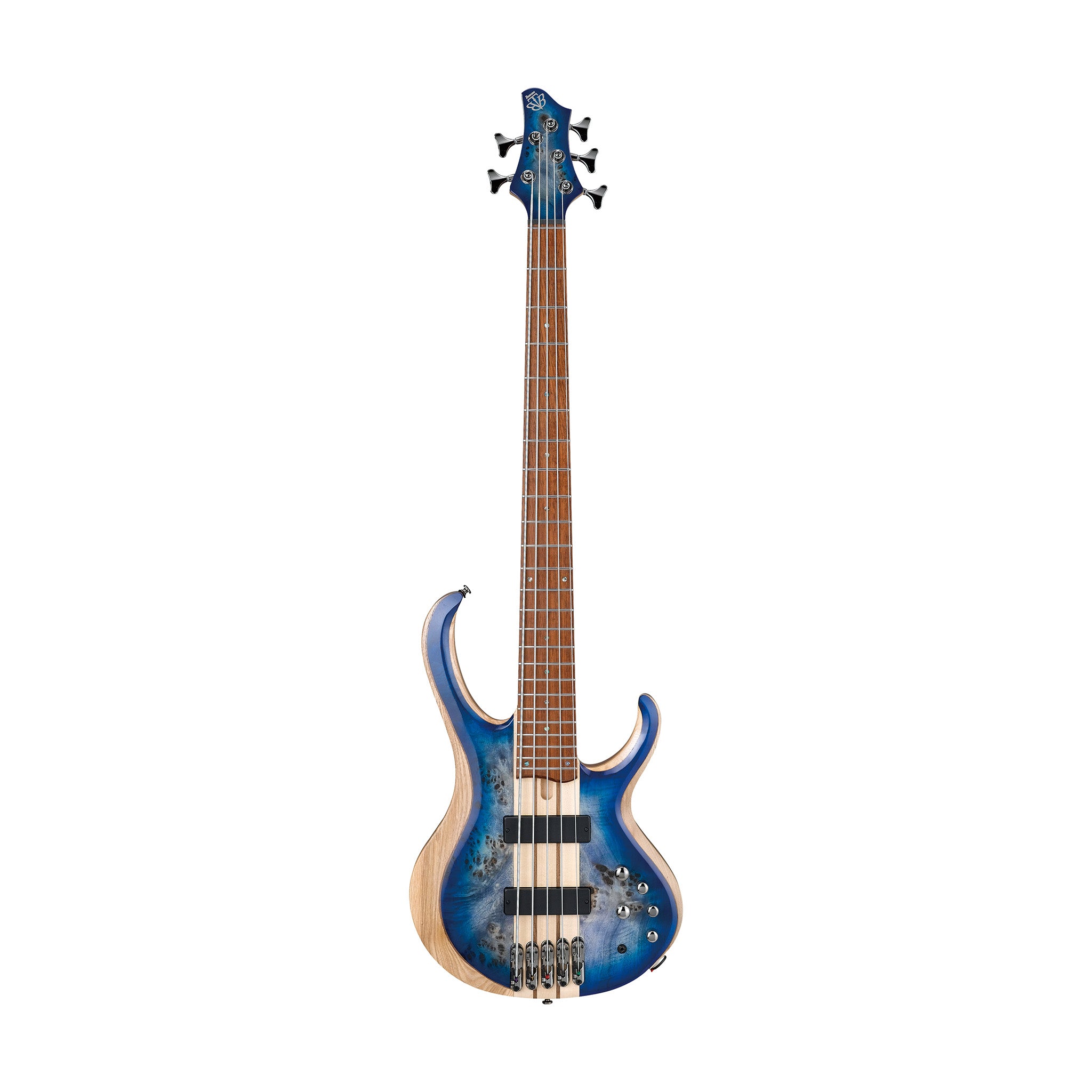 Ibanez BTB845-CBL Standard Bass Guitar, Cerulean Blue Burst Low