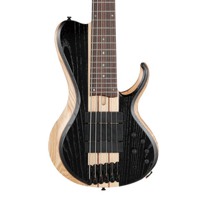 Ibanez Bass Workshop BTB866SC-WKL 6-String Bass Guitar, Weathered Black Low Gloss
