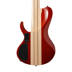 Ibanez Bass Workshop BTB866SC-WKL 6-String Bass Guitar, Weathered Black Low Gloss