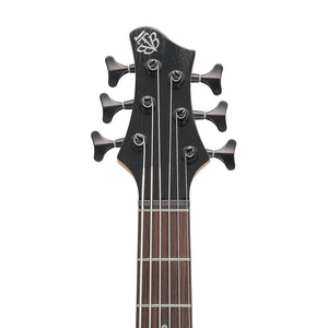 Ibanez Bass Workshop BTB866SC-WKL 6-String Bass Guitar, Weathered Black Low Gloss