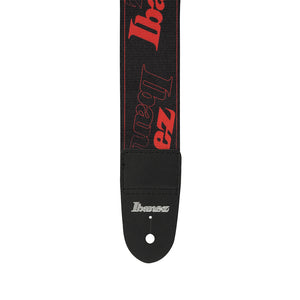 Ibanez Logo GSD50-RD Guitar Strap, Red