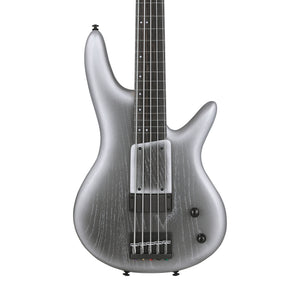 Ibanez GWB25TH-SWF 5-String Electric Bass Guitar w/Gig bag, Silver Wave Burst Flat