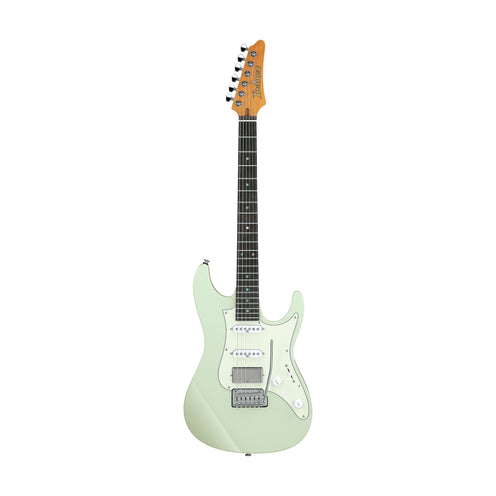 Ibanez LM10-MGR Luca Mantovanelli Signature Electric Guitar w/Case, Mint Green