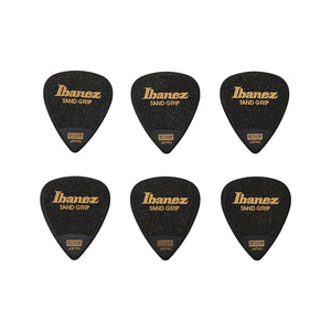 Ibanez PPA14MSG-BK 0.8mm Grip Wizard Series Sand Grip, Black, 6 pcs