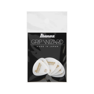 Ibanez PPA16HRG-WH 1.0mm Grip Wizard Series Rubber Grip, White, 6pcs