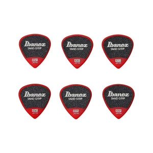 Ibanez PPA16HSG-RD 1.0mm Grip Wizard Series Sand Grip, Red, 6pcs
