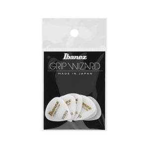 Ibanez PPA16XRG-WH 1.2mm Grip Wizard Series Rubber Grip, White, 6 pcs
