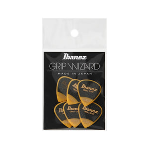 Ibanez PPA16XSG-YE 1.2mm Grip Wizard Series Sand Grip, Yellow, 6pcs