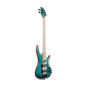 Ibanez SR1425B-CGL 5-String Electric Bass Guitar w/Gig Bag, Caribbean Green Low Gloss
