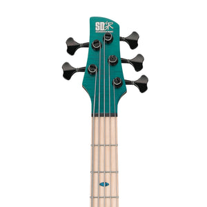 Ibanez SR1426B-CGL 6-String Electric Bass Guitar w/Gig Bag, Caribbean Green Low Gloss