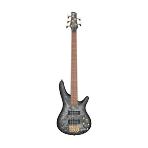 Ibanez SR305EDX-BZM 5-String Bass Guitar, Black Ice Frozen Matte