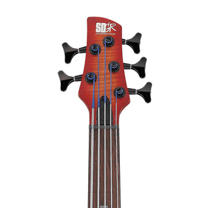 Ibanez SRD905F-BTL 5-String Electric Bass Guitar, Brown Topaz Burst Low Gloss