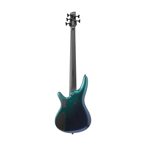 Ibanez SRMS725-BCM Electric 5-String Bass Guitar, Blue Chameleon