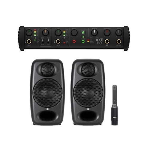 IK Multimedia AXE I/O w/ iLoud Micro Monitor Pair Bundle