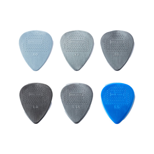 Jim Dunlop PVP449 Max Grip Nylon Standard Variety Pack, 12-Pack