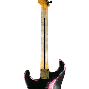 Jackson USA Custom Shop Big Rob Knowles Masterbuilt San Dimas HS FR Electric Guitar, Black on Pink