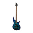 Jackson JS Series Spectra JS2P IV Electric Bass Guitar, Laurel FB, Blue Burst